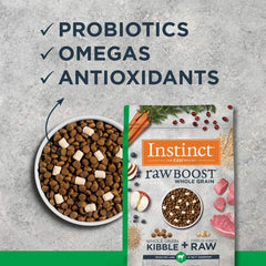 Instinct Raw Boost, Natural Dry Dog Food with Freeze Dried Pieces, High Protein, Whole Grain Recipe - Real Lamb & Oatmeal, 20 lb. Bag