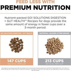 Go! Solutions Digestion + Gut Health, Dry Dog Food, Salmon Recipe with Ancient Grains