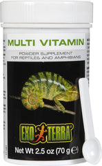Exo Terra Multi Vitamin Powder Supplement for Reptiles & Amphibians - Balanced Blend of Vitamins, Minerals, Amino Acids & Trace Elements - Supports Growth, Reproduction & Vital Functions 2.5 oz