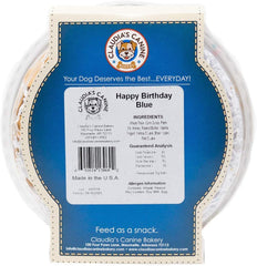 Claudia'S Canine Cuisine Peanut Butter Dog Cookies, Happy Birthday, Blue
