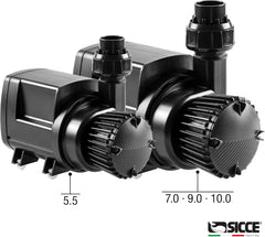 SICCE Syncra ADV 7.0 Water Pump 1900 GPH Italian Made Aquarium DC Return with Controller | Quiet, Submersible or External | Fish Tank, Sump, Pond, Freshwater and Saltwater Marine Use