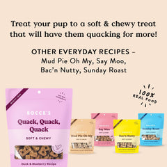 Bocce's Bakery - The Everyday Menu: Wheat Free, Soft & Chewy Dog Treats, 6 oz