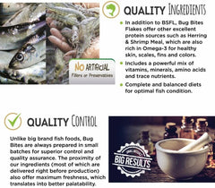 Fluval Bug Bites Tropical Fish Food, Flakes for Small to Medium Sized Fish, 1.59 oz.