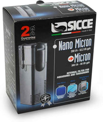 Sicce MICRON Internal Filter, 65GPH, Submersible, Plastic, Water Purification Unit