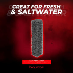 Aquatop Recife Eco Series Replacement Filter Sponge - 24 & 40 Gal – High-Efficiency Aquarium Filter Foam - Easy to Install and Maintain - RC24ECO-RFS