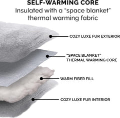 Furhaven 20" Round Self-Warming Pet Bed for Indoor Cats & Small Dogs, 100% Washable, For Pets Up to 20 lbs - Hi Lo Plush Luxe Faux Fur Cuddler - Gray, Small