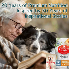 Chicken Soup for the Soul All Natural Premium Senior/Mature Dry Dog Food, Real Meat First Ingredient, No By-Products, Supports Joint Health and Mobility, Chicken, Turkey & Brown Rice