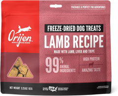 ORIJEN Freeze Dried Lamb Recipe Dog Treats, WholePrey Ingredients, 3.25oz (PACK OF 2)