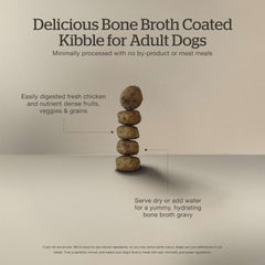 Now Fresh Good Gravy, Bone Broth Coated Kibble, Dry Dog Food, Chicken Adult Recipe with Grains, All Breed Size