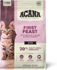 ACANA Dry Cat Food for Kittens, First Feast, Free Run Chicken and Whole Herring