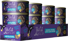 Tiki Cat After Dark Pâté, Chicken & Quail Egg, High-Protein and 100% Non-GMO Ingredients, Wet Cat Food for Adult Cats
