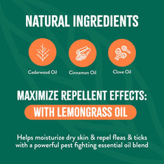 TropiClean Natural Maximum Strength Flea and Tick Spray for Dogs 16-oz