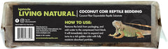 Komodo Coconut Coir Peat Brick | 100% Natural Coconut Coir Reptile Terrarium Habitat Bedding | for Tropical or Desert Environments | Fits up to a 20 Gallon Tank