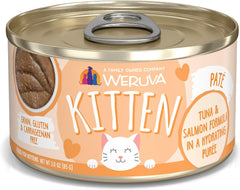 Weruva Kitten, Tuna & Salmon Formula in a Hydrating Purée (Pack of 12)