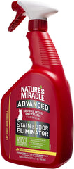 Nature's Miracle Advanced Cat Stain and Odor Eliminator Spray, Severe Mess Enzymatic Formula, Sunny Lemon Scent, 32 fl oz