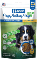 N-Bone Puppy Teething Rings Plus, Chicken Flavor
