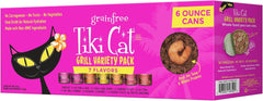 Tiki Cat Grill, Tuna & Crab Surimi, High-Protein and 100% Non-GMO Ingredients, Wet Whole Foods Cat Food for All Life Stages