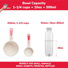 SPOT Stainless Steel Coop Cup with Wire Hooks – Durable, Chew-Resistant Food Bowl for Cages and Crates, Ideal for Feeding Birds, Parrots, Rabbits, Ferrets, and Reptiles