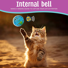 Spot® Ethical Lattice Balls with Jingle Bells, 4 count