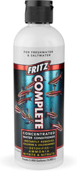 Fritz Complete – Concentrated Water Conditioner/Tap Water Dechlorinator, Instantly Detoxifies Chlorine, Chloramines, Heavy Metals, Ammonia, Nitrite/Nitrates, for Fresh and Saltwater