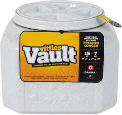 Gamma2 Vittles Vault Dog Food Storage Container with Airtight Lid, holds up to 10-15 Pounds of Dry Pet Food, Cat Kibble and Bird Feed, BPA Free, Made in USA