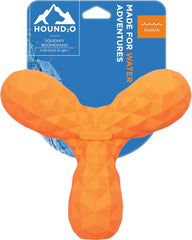 Hound2O Outdoor Dog Toys | Squeaky Boomerang Chew Toy for Dogs | Bright Color for Interactive Play | Durable Toy Made from Non-Toxic Materials