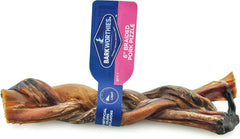 Barkworthies Pizzle Braided Pork - Twisted, Savory Option