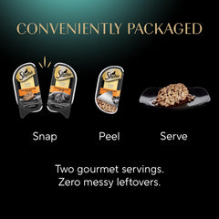 Sheba Perfect Portions Wet Cat Food Cuts in Gravy with Roasted Chicken Entree, 2.6 oz. Twin-Pack Trays (24 Count, 48 Servings)