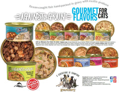 Against The Grain Shrimp Daddy with Tuna & Salmon Dinner for Cats - 24, 2.8 oz Cans
