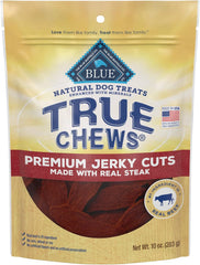 True Chews - Blue Buffalo True Chews Premium Jerky Cuts Dog Treats, Made in the USA with Natural Ingredients, Beef