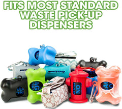 HERO PET Dog Waste Bags Refill, 140 bags, For Dog and Cat Waste Pickup, Black/Grey