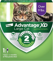 Advantage XD Cat Flea Prevention & Treatment For Cats | 1-Topical Dose, 2-Months of Protection Per Dose