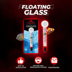Aquatop® Floating Glass Thermometer w/Suction Cup Mount