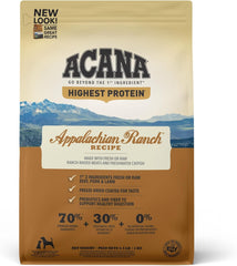 ACANA Highest Protein Dry Dog Food, Appalachian Ranch, Beef Recipe