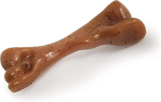 Nylabone Gourmet Style Femur Bone Strong Chew Toy for Puppies, Bacon Flavor, Small - Up to 25 Ibs, 1 Count