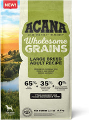 ACANA Wholesome Grains Dry Dog Food, Large Breed Adult Recipe, Poultry Dog Food