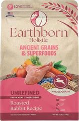 Earthborn Holistic Unrefined Roasted Rabbit with Ancient Grains & Superfoods Dry Food for Dogs & Puppies