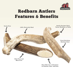 Redbarn Pet Products Half Deer Antler for Dogs