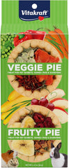 Vitakraft Veggie & Fruity Pie Treat for Pet Rabbits, Guinea Pigs, and Hamsters
