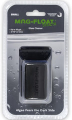 Small Black Stealth Glass Magnet Aquarium Scraper Cleaner with Blade - Floating Magfloat Magnetic Cleaning Tool