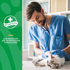 NaturVet Scoopables Hairball Aid for Cats - Helps Prevent & Eliminate Hairballs - Psyllium Husk & Pumpkin - Salmon Flavored Cat Health Supplement - Tastes Like Treats & Prevents Hairballs