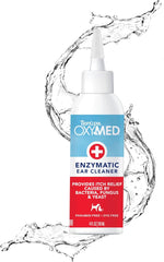 TropiClean OxyMed Enzymatic Dog Ear Cleaner, Treatment for Dogs, Vet Recommended Ear Cleaning Solution, Daily Wash Drops, Safe for Cats