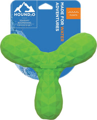 Hound2O Outdoor Dog Toys | Squeaky Boomerang Chew Toy for Dogs | Bright Color for Interactive Play | Durable Toy Made from Non-Toxic Materials