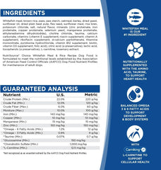 NutriSource Choice Dry Dog Food, Whitefish Meal & Rice Recipe