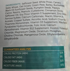 Conure and Lovebird Bird Food - Seed Mix for Conures and Lovebirds