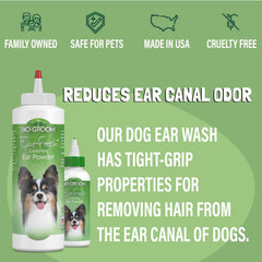Bio-Groom Ear-Fresh Dog Grooming Ear Powder – Cat & Dog Ear Cleaner, Dog – 24 g 1-Pack Bathing Supplies, Puppy Wash, Cruelty-Free, Made in USA, Ear Powder for Dogs