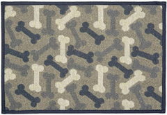 Loving Pets Bella Fashion Mats, Bones Denim