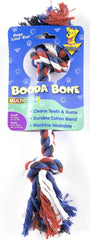 Two Knot Rope Bone Dog Toy in multicolors