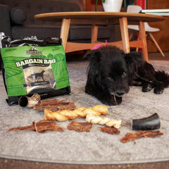 Redbarn Pet Products All-Natural Bargain Bag Variety Pack of Premium Dog Chews - Grain-Free Dental Treats for All Breeds- Made in USA with No Artificial Ingredients - 2 lb