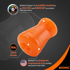 BIONIC Treat Shaker Dog Toy, Large - Interactive Dog Chew Toy That Stands Up to The Toughest Chewers